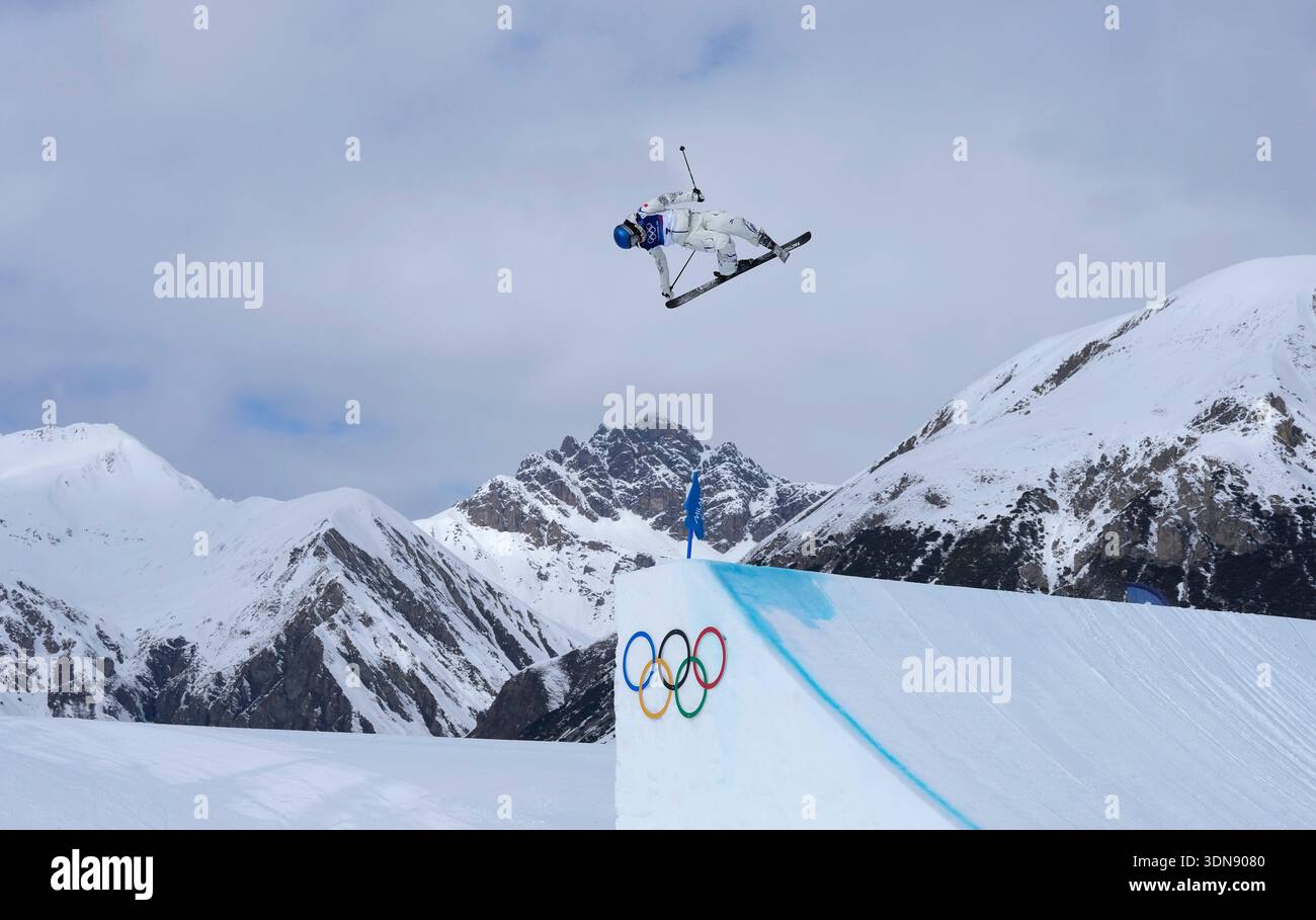 Eileen Gu of the People's Republic of China competes in the Women's ...