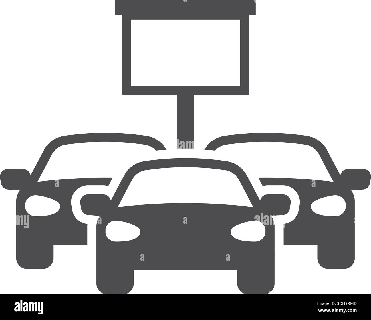 Auto dealership black icon. Car sell symbol Stock Vector Image & Art ...