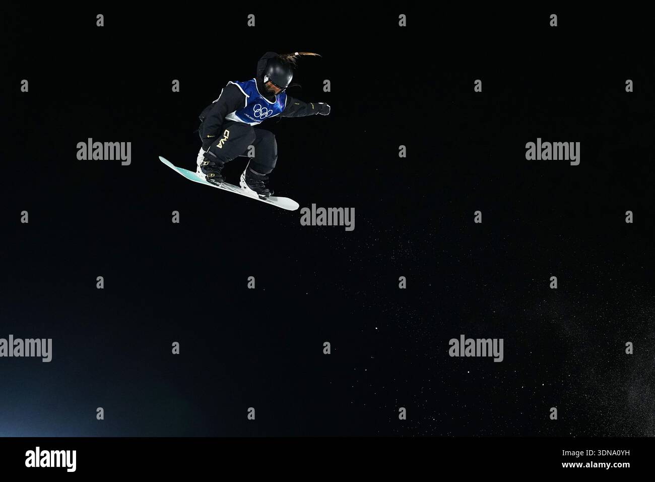 China's Zhang Xiaonan competes during the women's snowboarding halfpipe ...