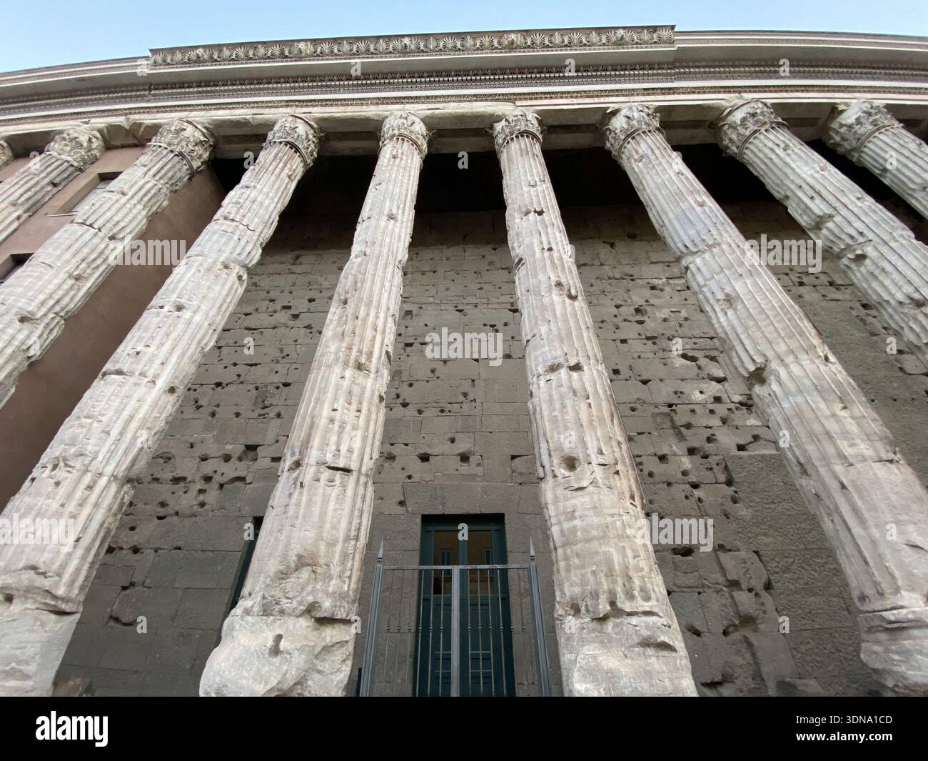 Surviving ancient Roman collonade of Hadrian's Temple in Piazza di ...