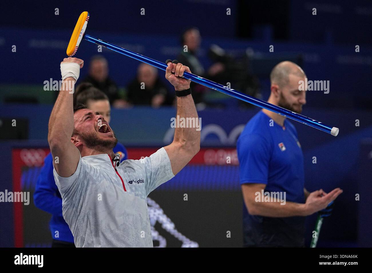 United States' Korey Dropkin reacts during the semi-finals round of the ...