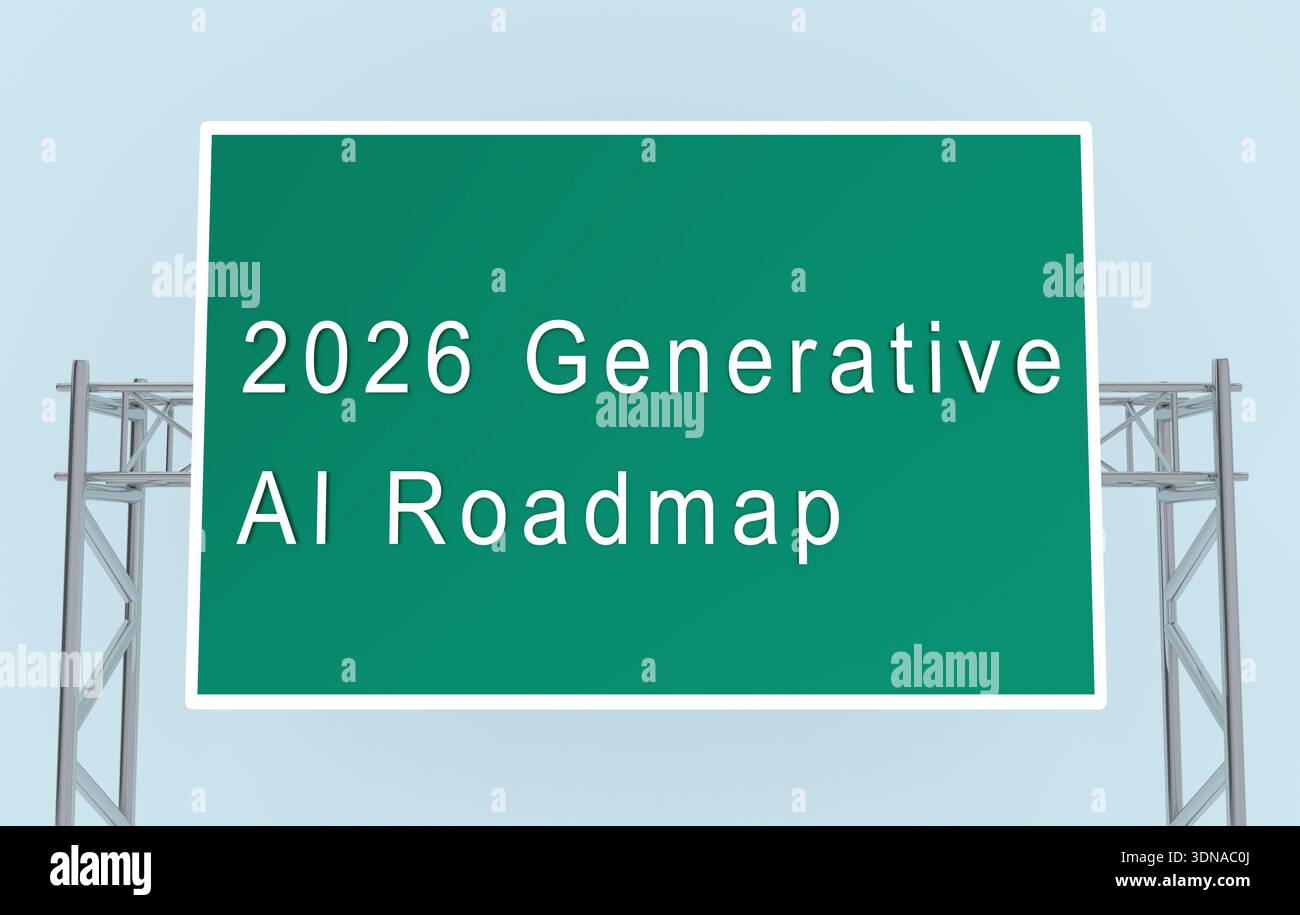 Road Script 3D illustration of