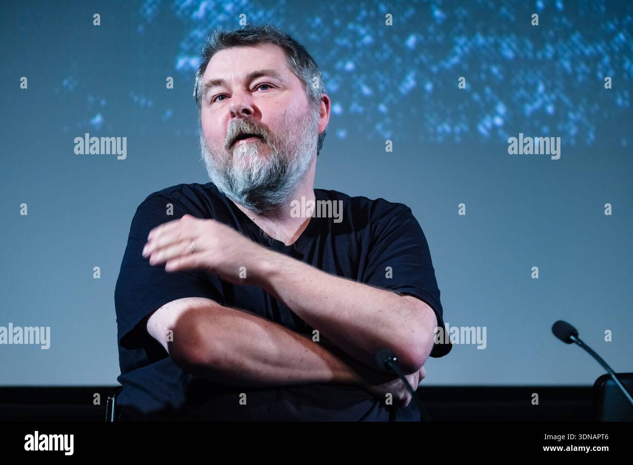 London, UK. 9 February 2026. Ben Wheatley on stage at Mark Kermode in ...