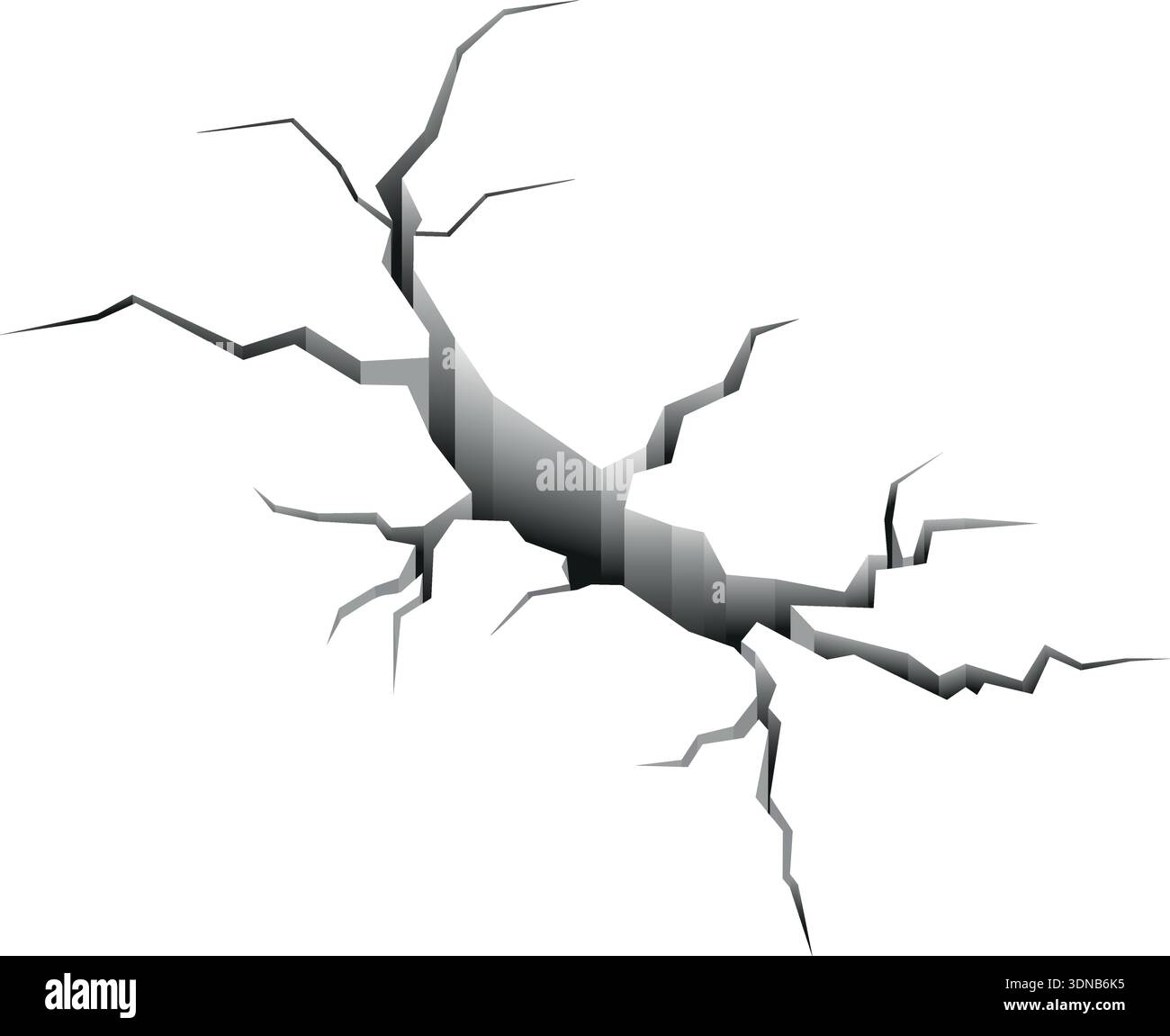 White surface crack mockup. Dry ground effect Stock Vector Image & Art ...
