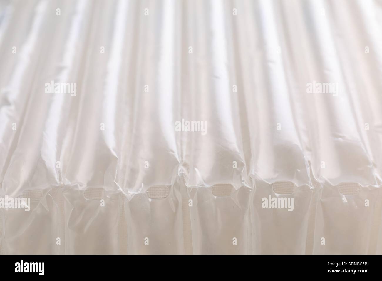 Air buffer packaging as background, closeup view Stock Photo