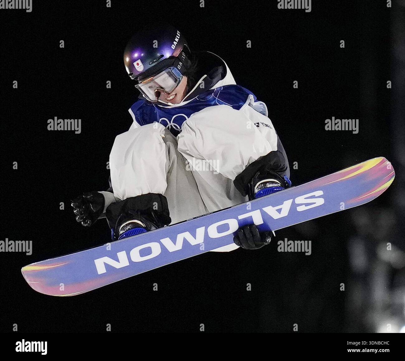 Japan's Momo Suzuki competes in the women's snowboard big air