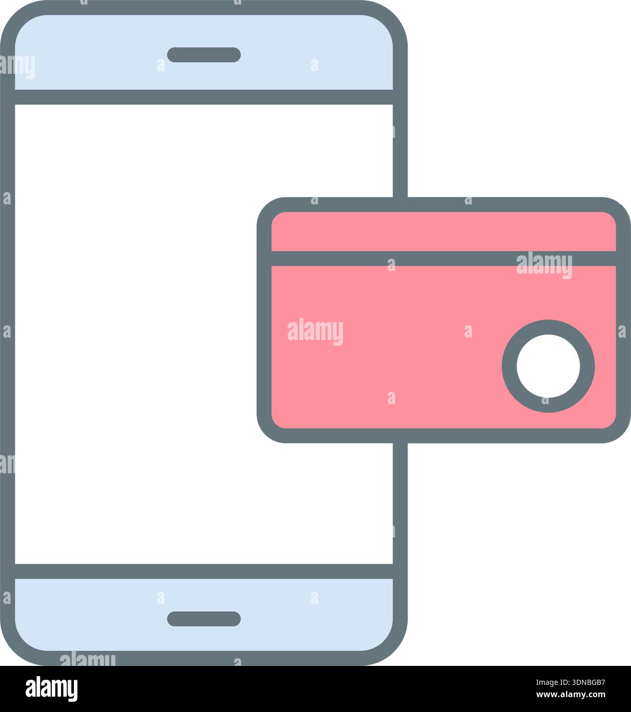 Mobile Payment Icons Digital Wallet, NFC, QR Code & Online Transaction ...