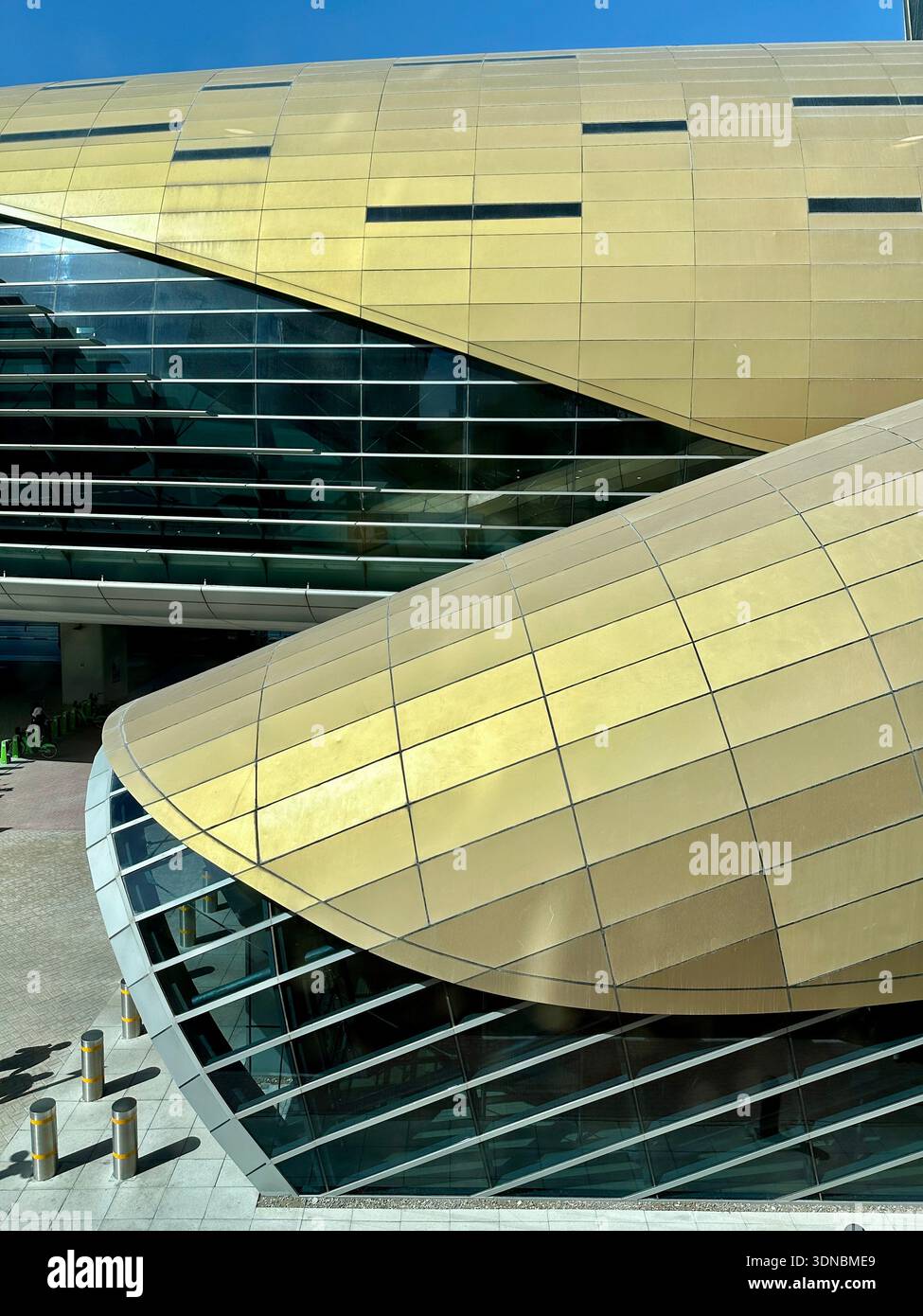 Dubai metro station - Smartphone Captured Stock Image