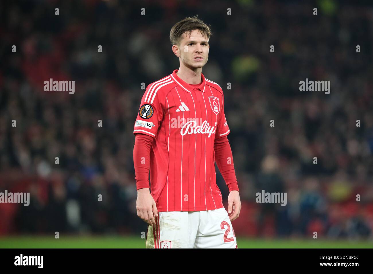 James McAtee of Nottingham Forest seen during the Premier league
