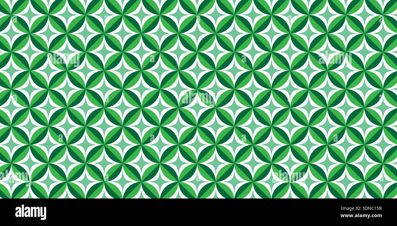 Seamless repeating geometric floral motif pattern. Stock Vector