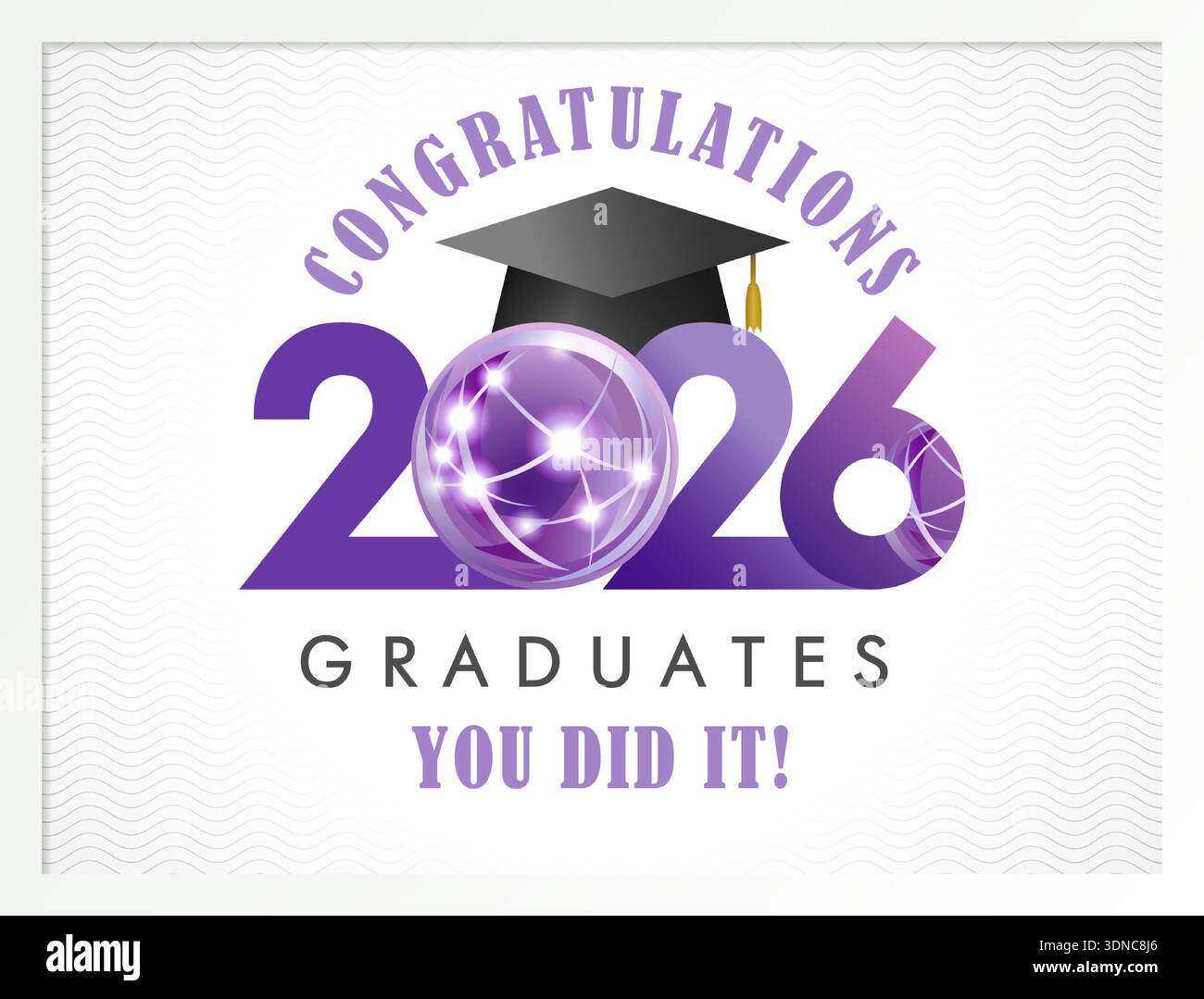 Congratulations 2026 graduates, you did it! - festive banner, greeting ...