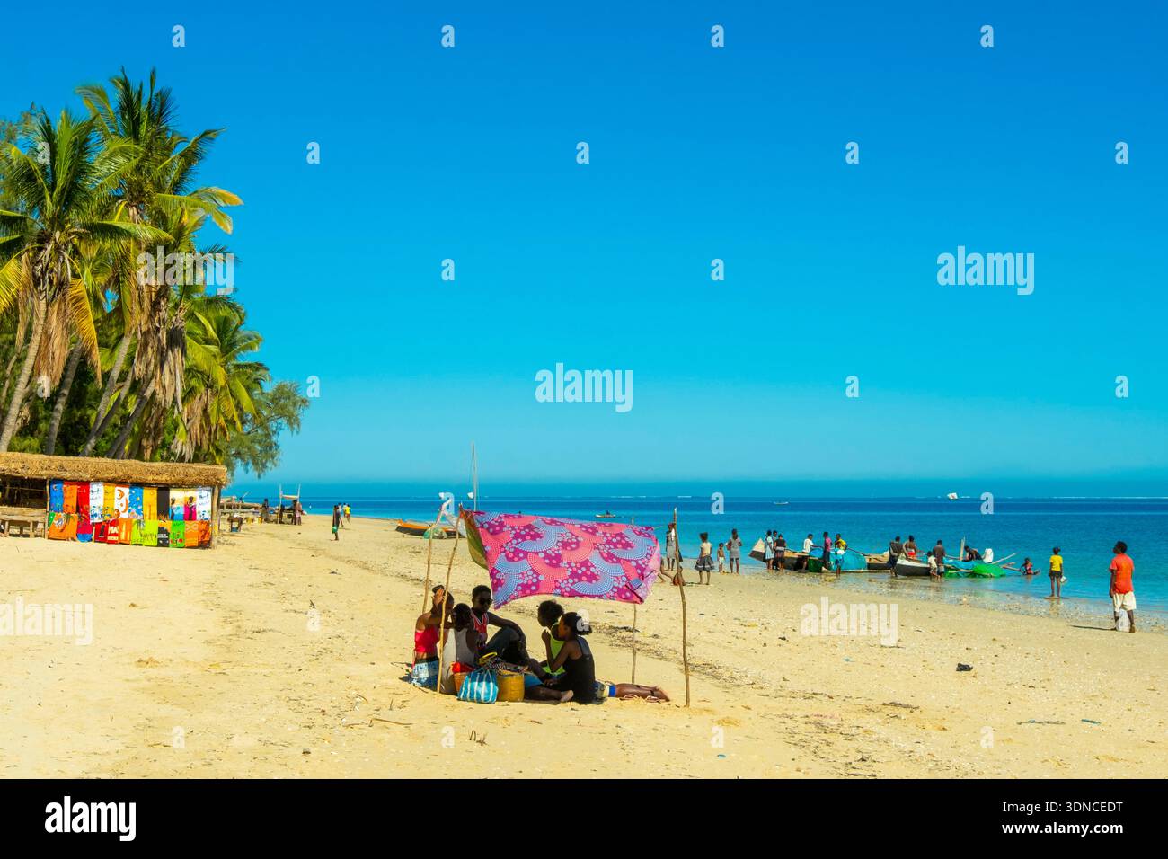 Madagascar, Atsimo-Andrefana region, Ifaty, Vezo country, Mangily beach Stock Photo