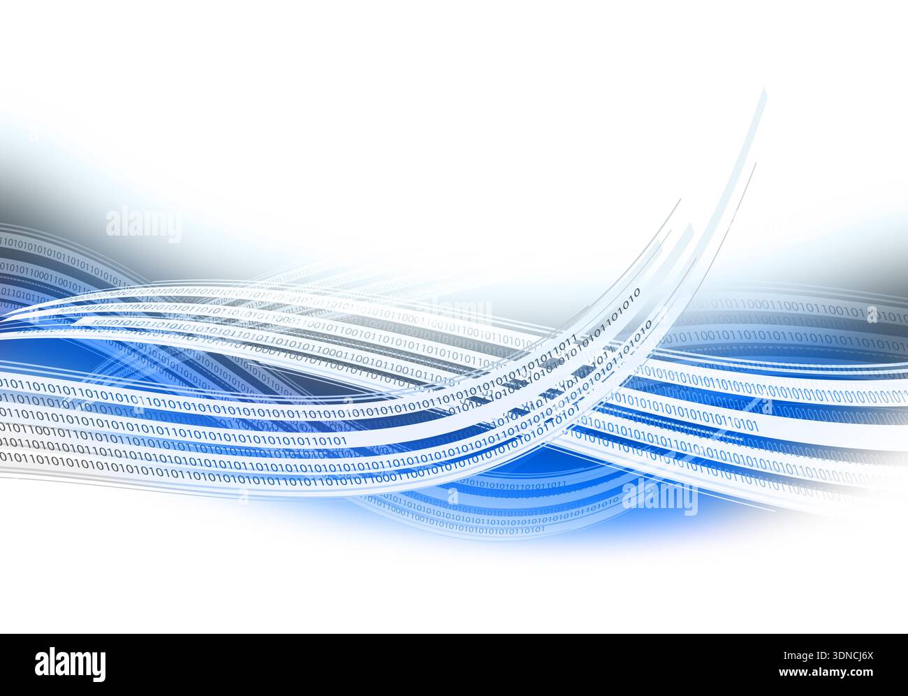 technology data wave Stock Photo