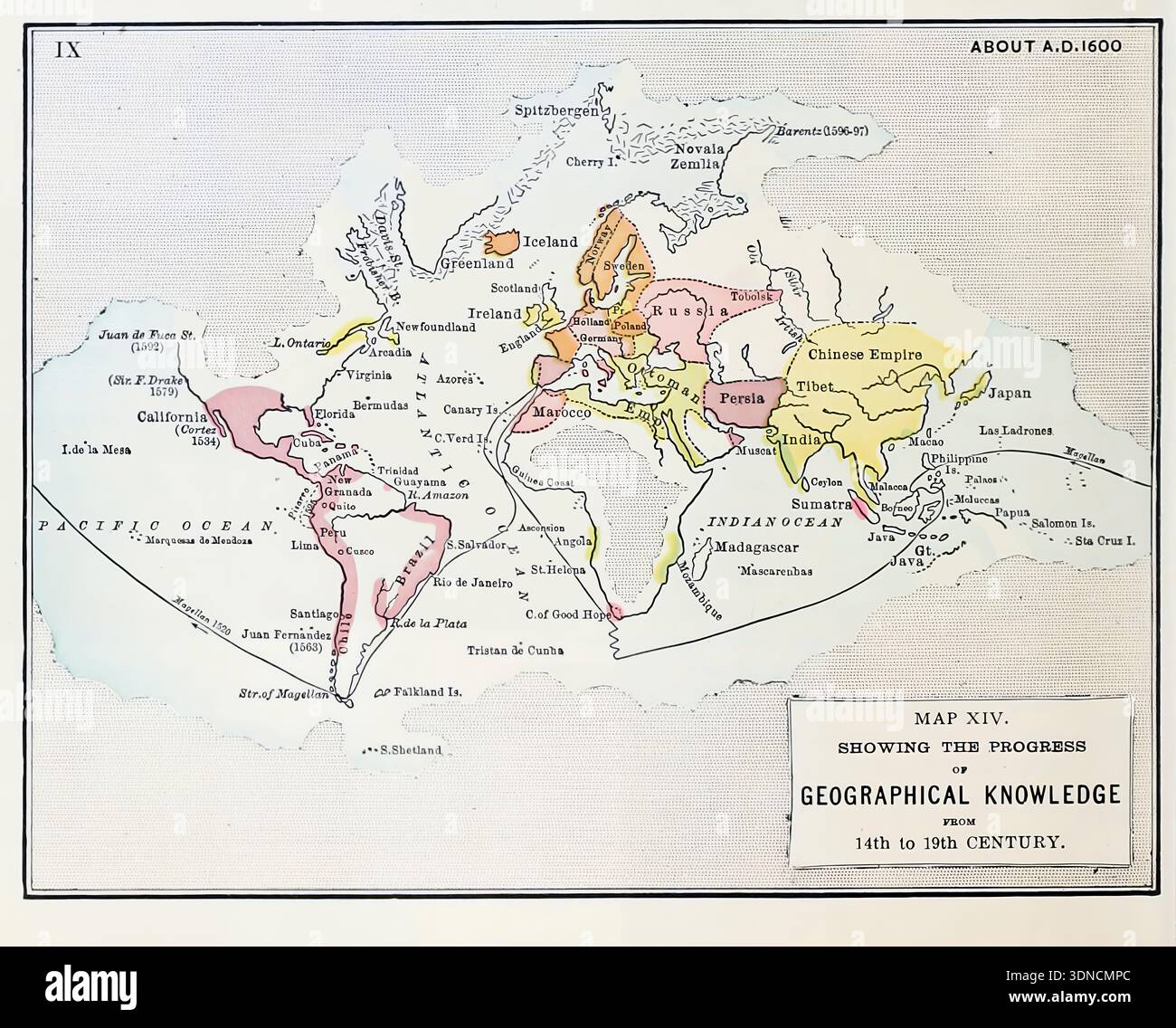 1600s map america hi-res stock photography and images - Alamy