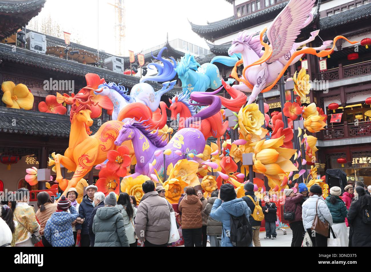 Visitors tour the Yuyuan Garden Lantern Festival in Shanghai, China, 7 ...
