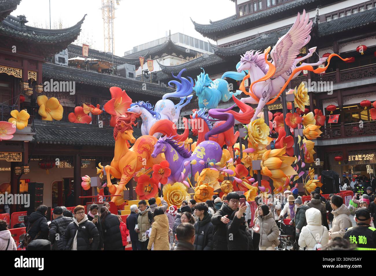 Visitors tour the Yuyuan Garden Lantern Festival in Shanghai, China, 7 ...