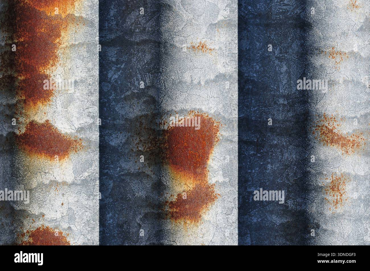 macro corrugated iron Stock Photo