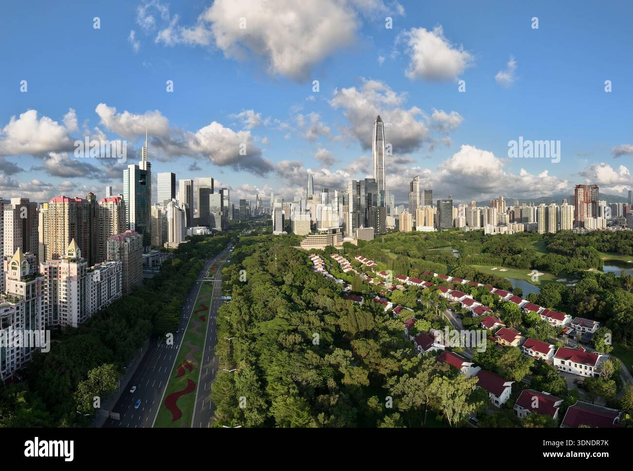 Aerial view of Skyline in Shenzhen city in China Stock Photo - Alamy