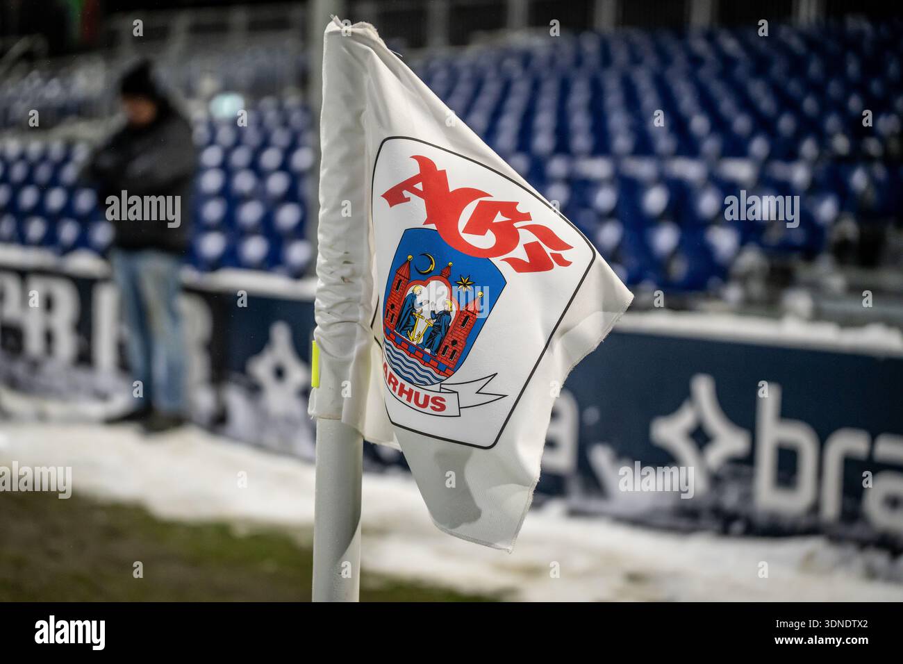 Fanion Vintage Football AGF Aarhus Denmark, Banderole Supporter Vintage