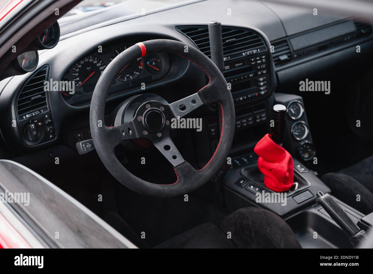 Modified car steering wheel hi-res stock photography and images - Alamy