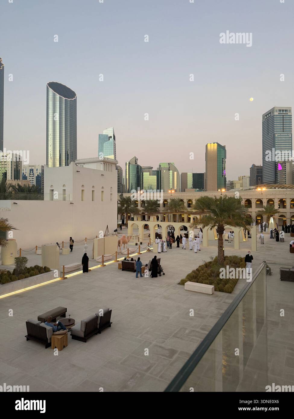Qasr Al Hosen in Abu Dhabi is a Palace & fort around which Abu Dhabi was built, now a museum with cultural programmes & festivals Stock Photo