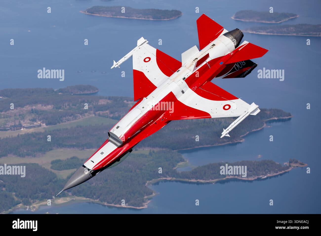 Depicted in inverted air‑to‑air flight at the Turku Airshow Finland ...
