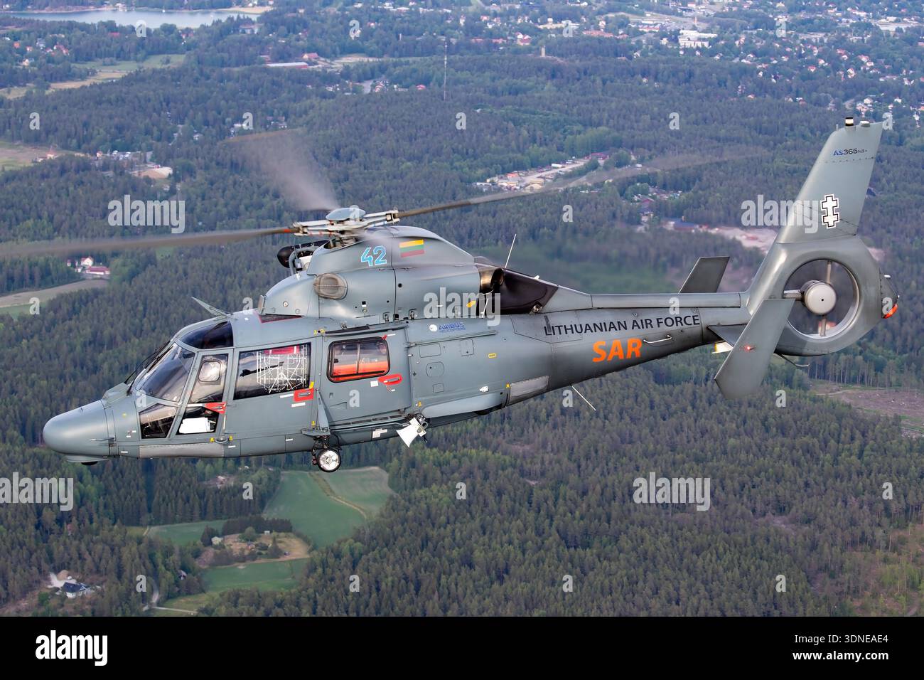 AS365N3 Dauphin 2 helicopter of the Lithuanian Air Force, Reg. 42 ...