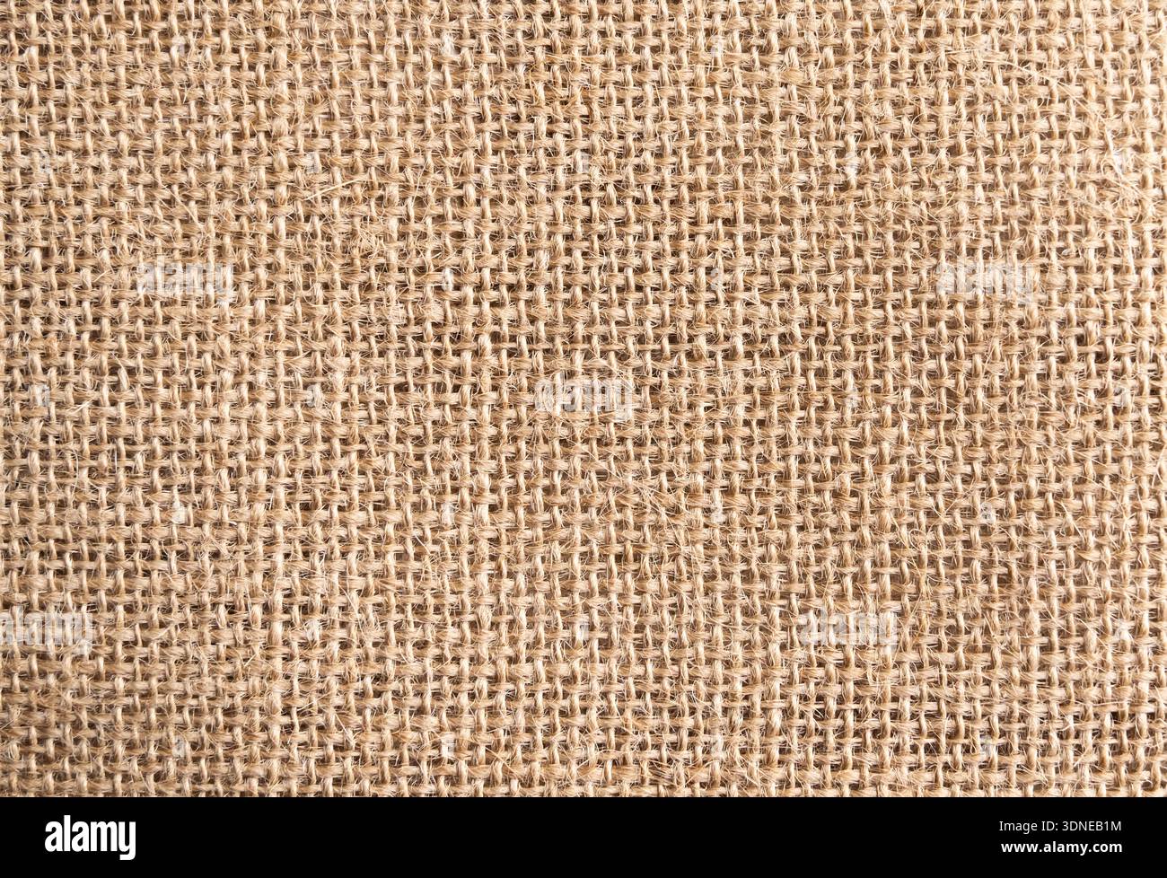 Hessian sackcloth burlap woven texture background Stock Photo