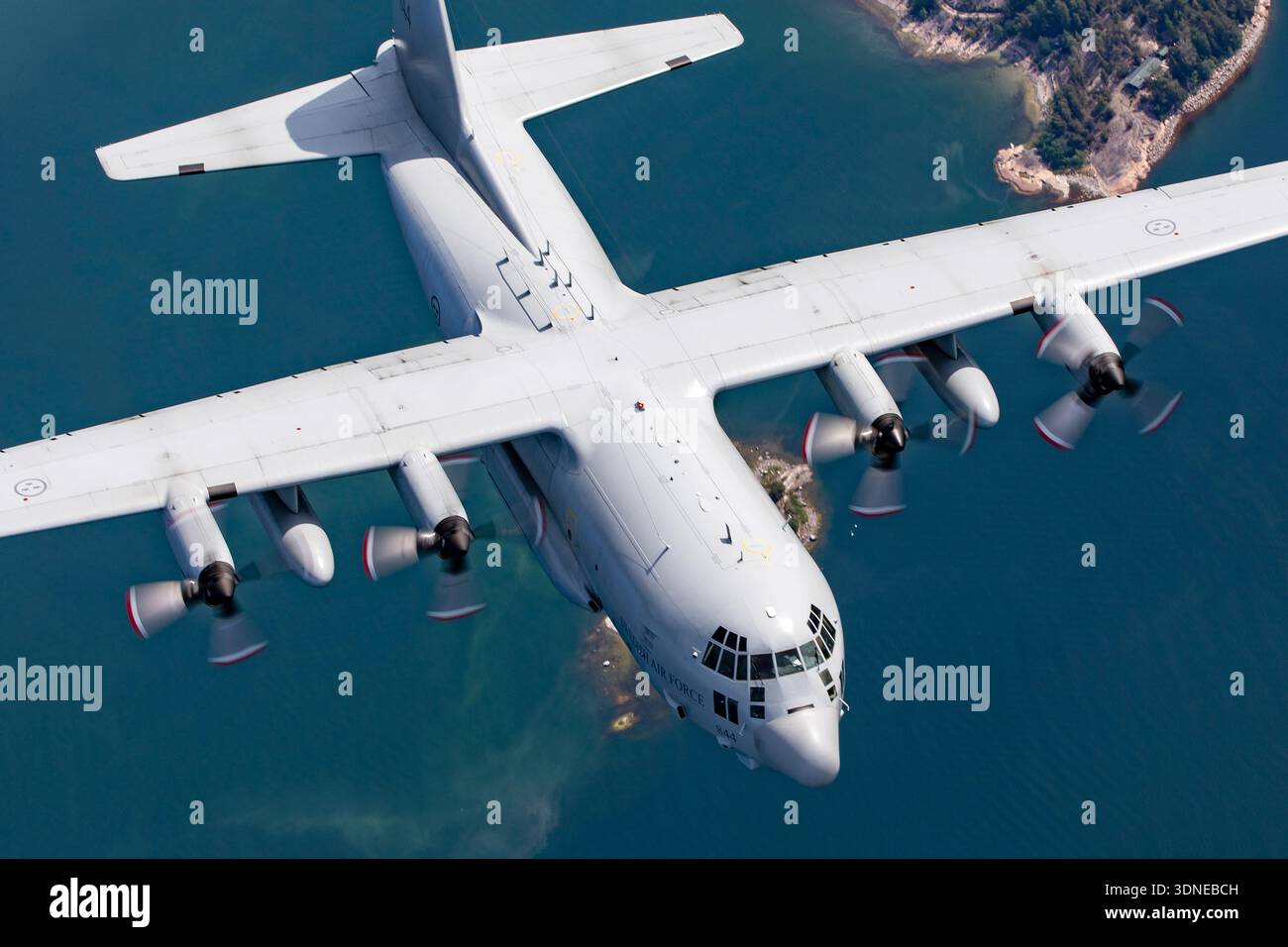Lockheed 4 Engine A Swedish Air Force Flygvapnet Lockheed C‑130H Hercules four‑engine ...