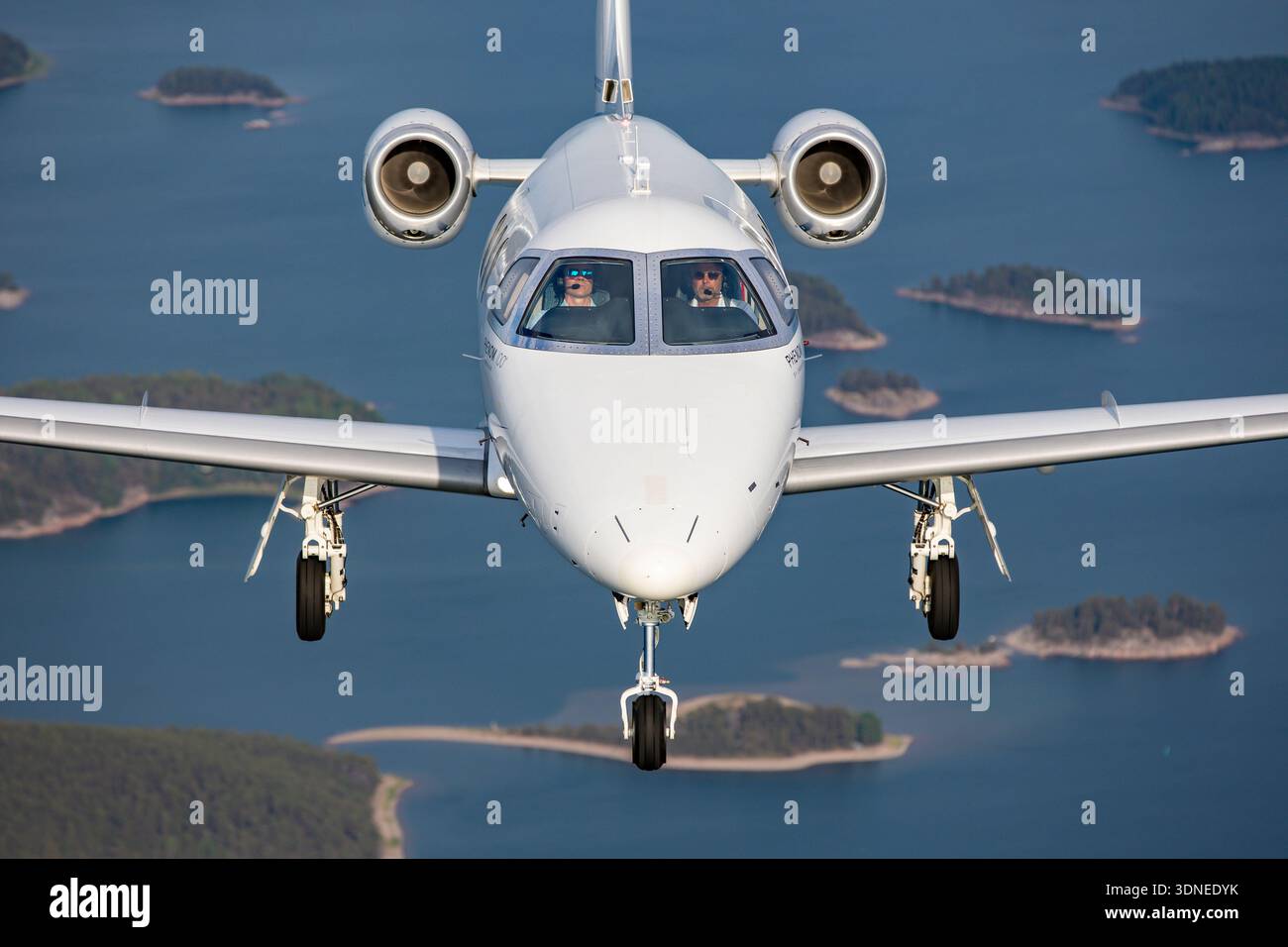 Embraer Rear In this air‑to‑air photograph from the Turku Airshow Finland 2023, an ...