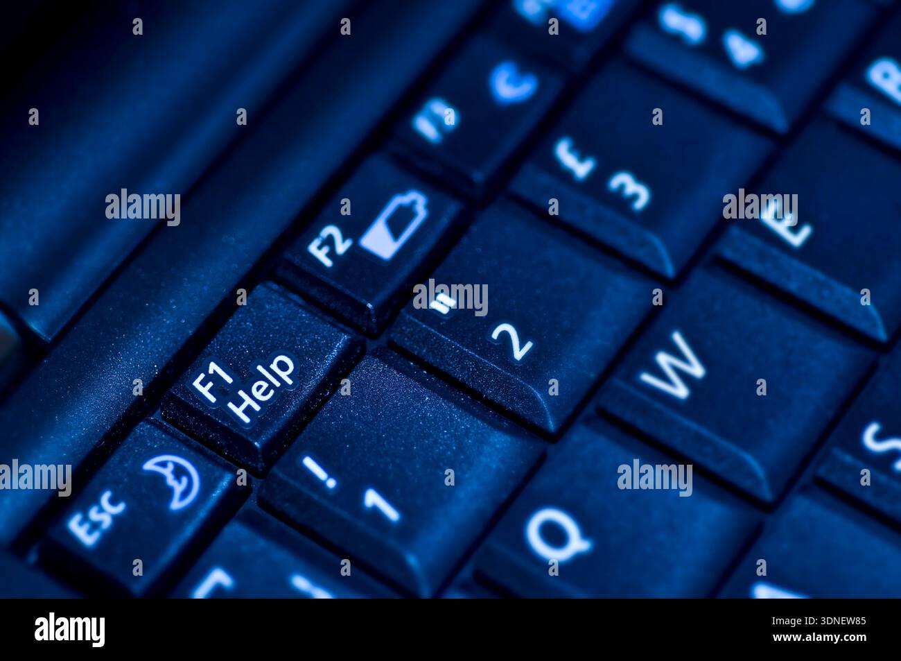 Help key on computer keyboard Stock Photo