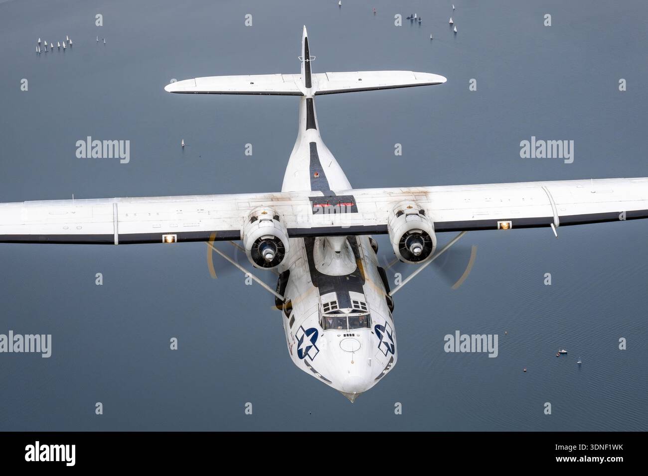 Usaf Pby Rescue This overhead aerial view shows the twin-engine Consolidated PBV-1A ...