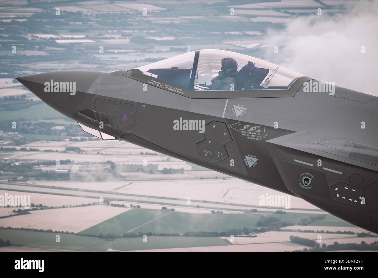 A U.S. Air Force Lockheed Martin F‑35A Lightning II is photographed in ...