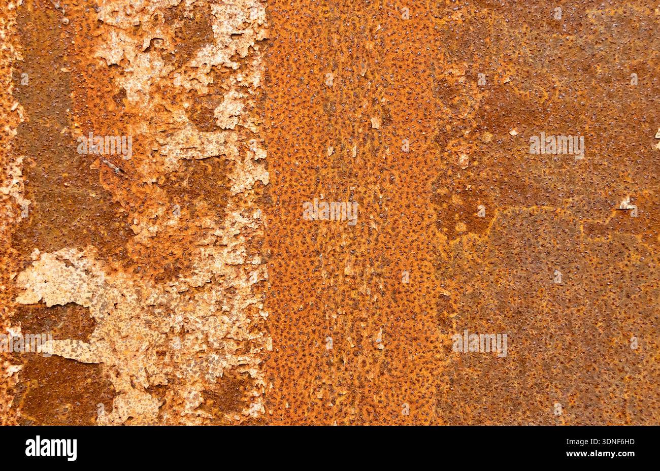Metal texture with blue paint and rust Stock Photo