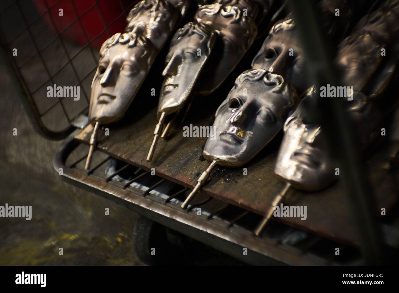 British Academy Film Awards masks as part of the process to create ...