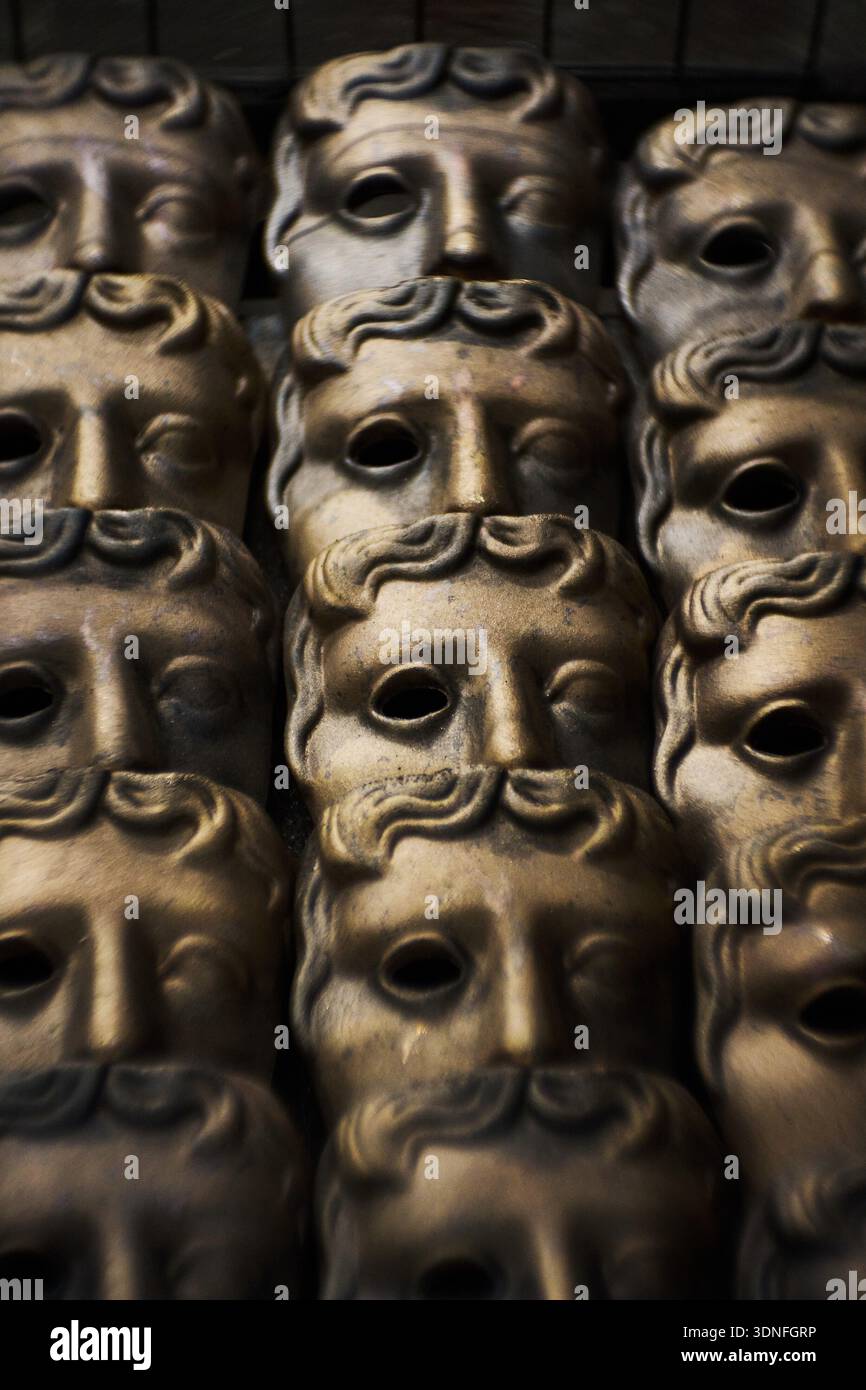 British Academy Film Awards masks as part of the process to create ...