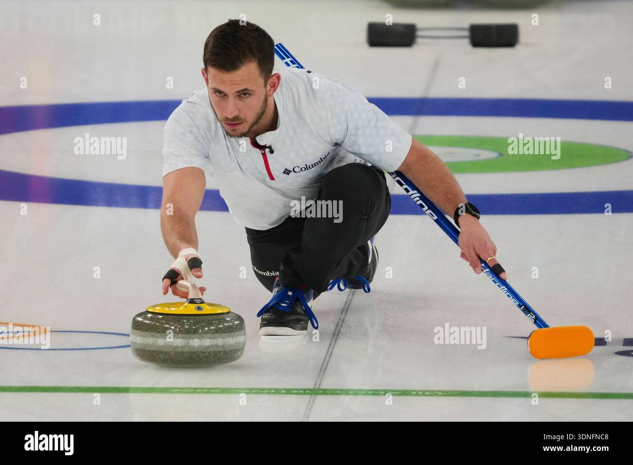 United States' Korey Dropkin competes against during the gold medal ...