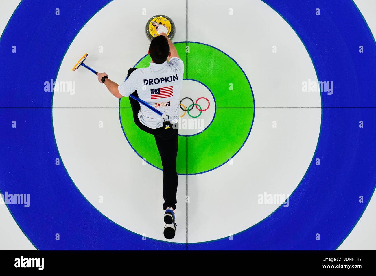 Korey Dropkin of the United States competes against Sweden during the ...