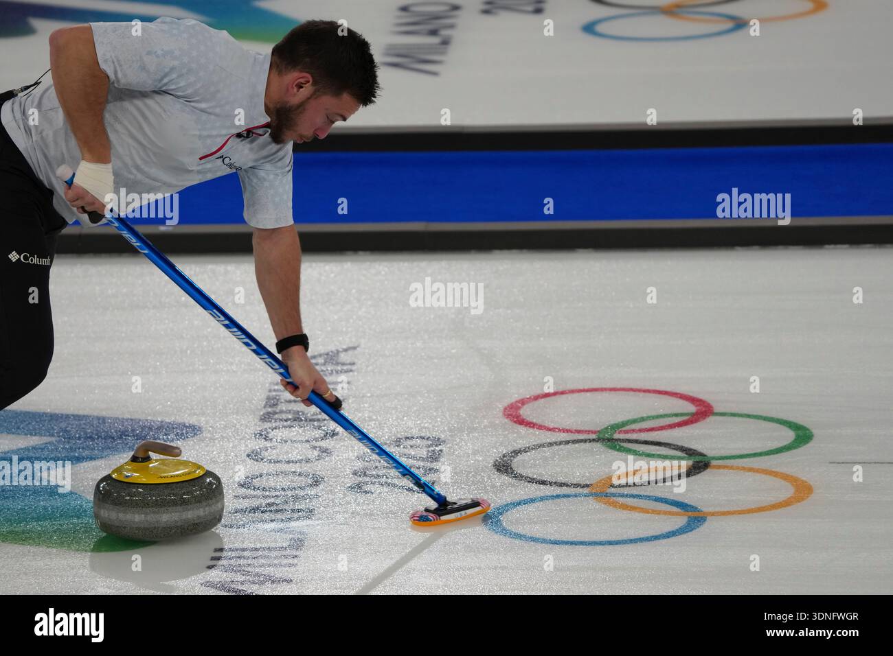 United States' Korey Dropkin competes against Sweden during the gold ...