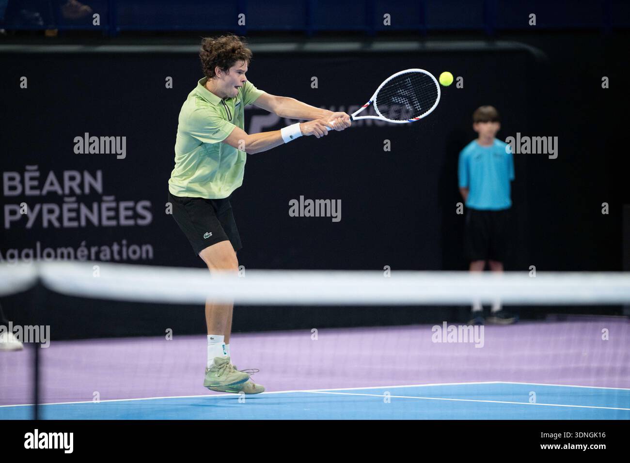Belgian Alexander Blockx during the ATP Challenger of Pau - Day 3 on ...