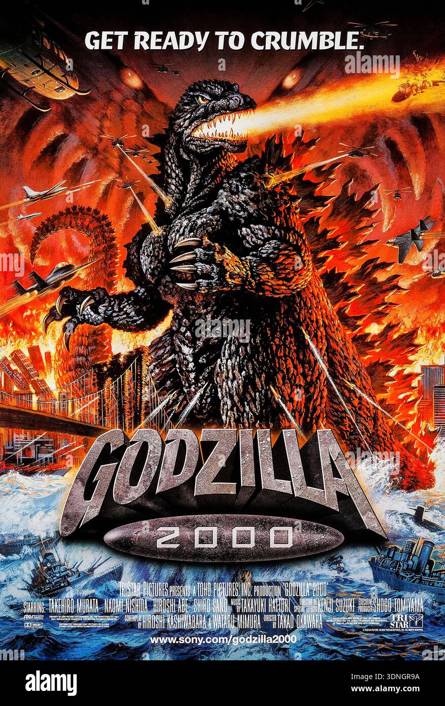 Godzilla 2000 (1999) directed by Takao Okawara and starring Tsutomu ...