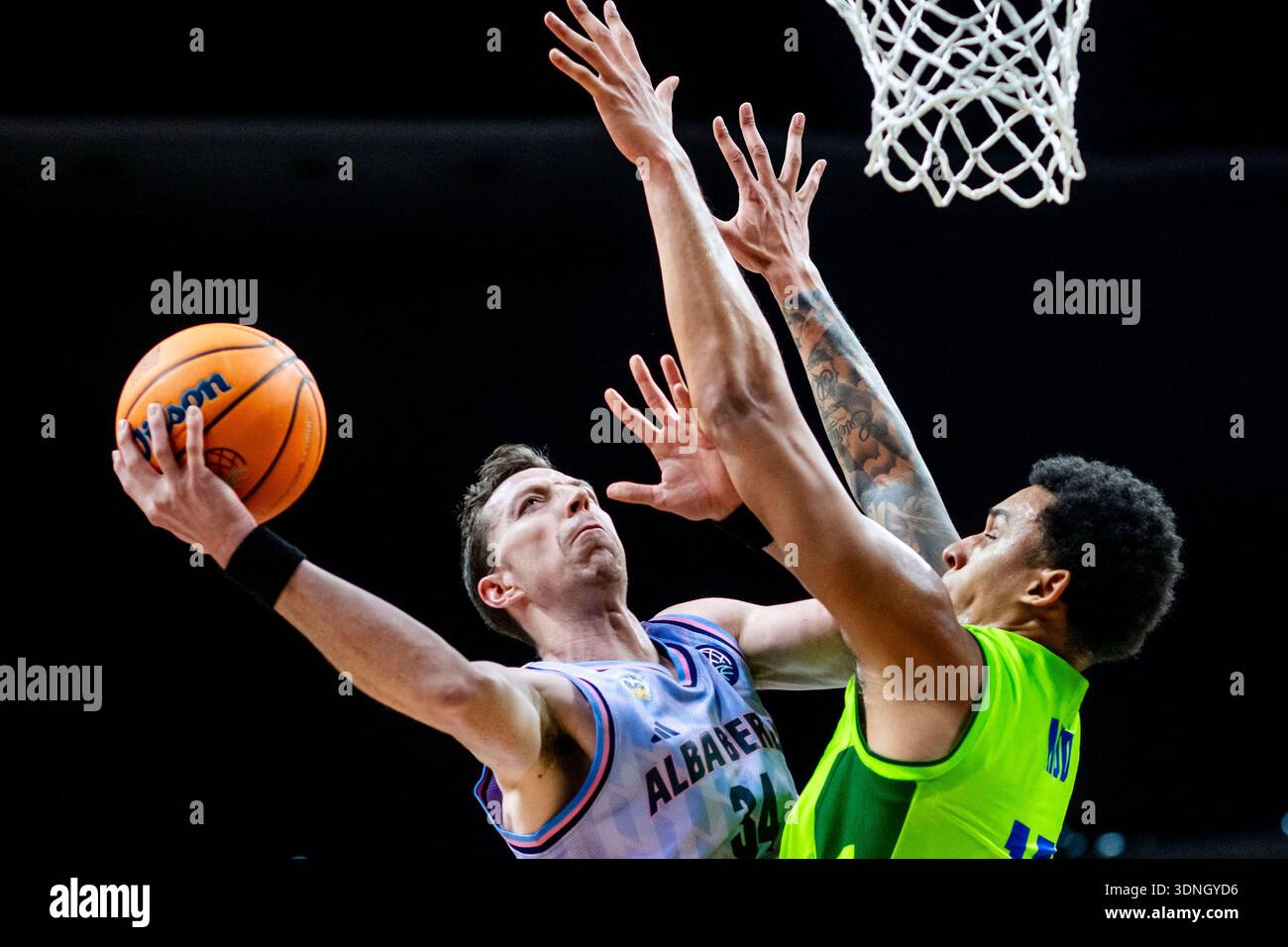 10 February 2026, Berlin: Basketball: Champions League, Alba Berlin ...