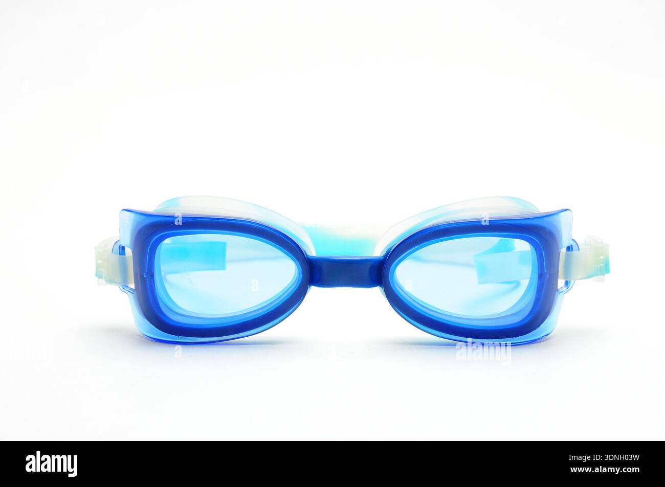 Swimming goggles on an isolated white background Stock Photo