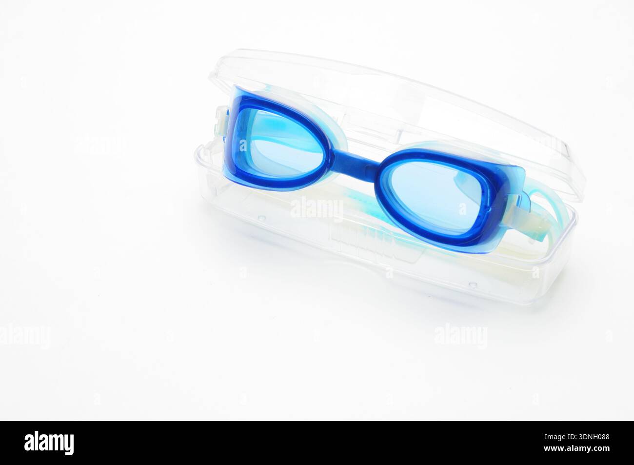 Swimming goggles on an isolated white background Stock Photo