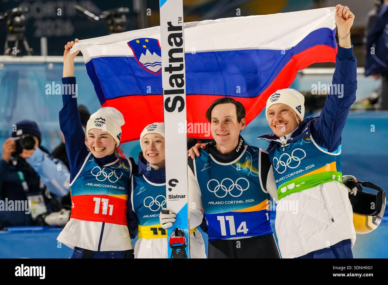 Nika Vodan From Left Nika Prevc Domen Prevc And Anze Lanisek Of nika-vodan-from-left-nika-prevc-domen-prevc-and-anze-lanisek-of