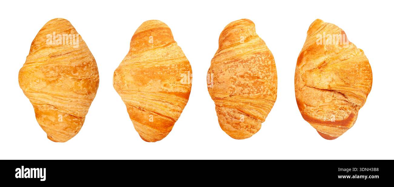 croissant path isolated on white Stock Photo