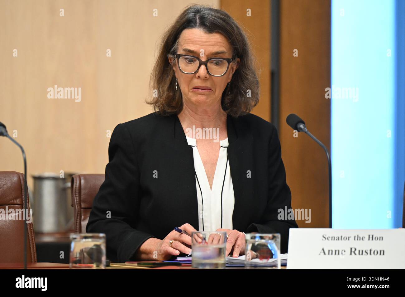 Liberal Senator Anne Ruston speaks during Senate Estimates at ...