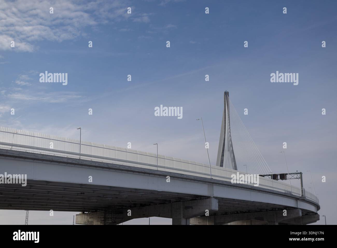Construction continues on the Gordie Howe International Bridge, in ...