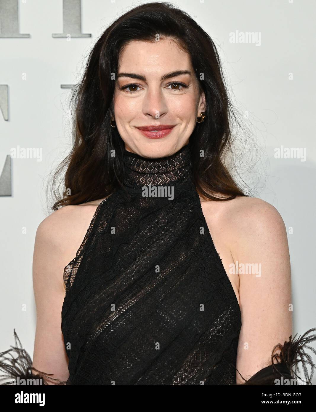Anne Hathaway attends the Ralph Lauren Fall/Winter 2026 fashion show as ...