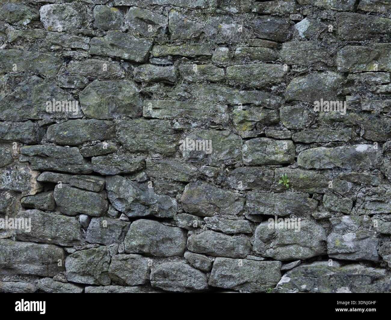Weathered Grey Black Limestone Stone Wall Texture Background Stock Photo